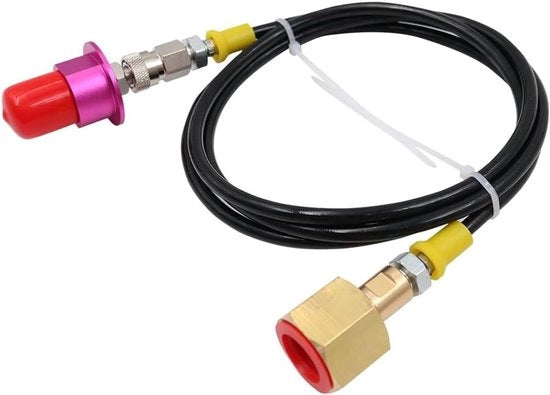 Adattatore CO2 per alta pressione per distributore di bibite, Adattatore di connessione rapida per cilindro, Set di tubi 1,5 m, Compatibile con Duo/Terra/Art