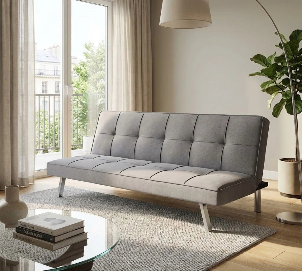 Divano Letto tre posti in Tessuto cm 178x80x71 - SEBA