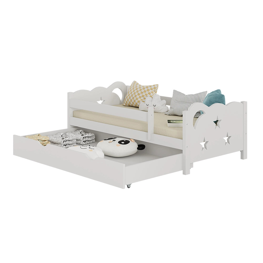 Vitalispa Letto per bambini Bianco 70x140 cm con cassetto, senza materasso
