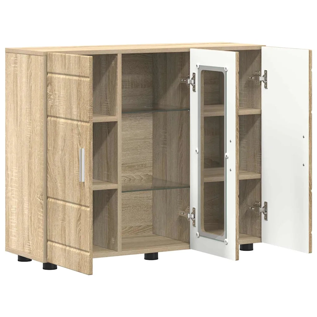 Credenza-Buffet-Armadio da cucina rovere sonoma 55,5 x 29 x 100 cm Legno multistrato