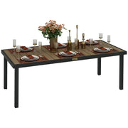 Tavolo da pranzo rettangolare allungabile per 8 persone ¨C zephmum ¨C Legno effetto quercia