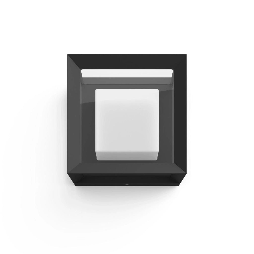 Philips 17438-30-P7 Econic Lampada da parete da esterni intelligente LED dimmerabile cambia colore IP44 1150 lm 24 V colore Nero