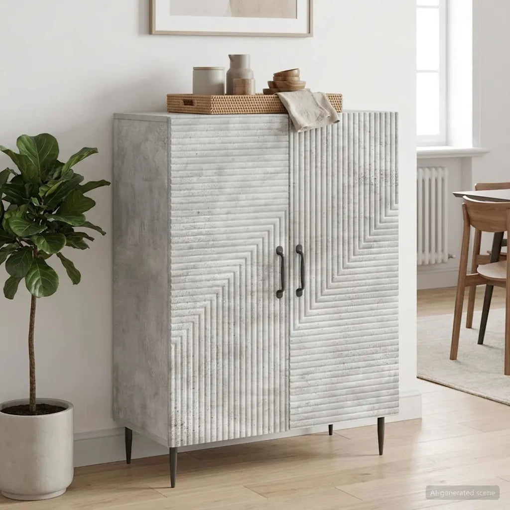 Credenza Grigio Cemento 66 x 34,5 x 89,5 cm 894818