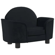 Cuccia per cani con cesto divano confortevole 66 x 40 x 45 cm velluto nero 02_0042781
