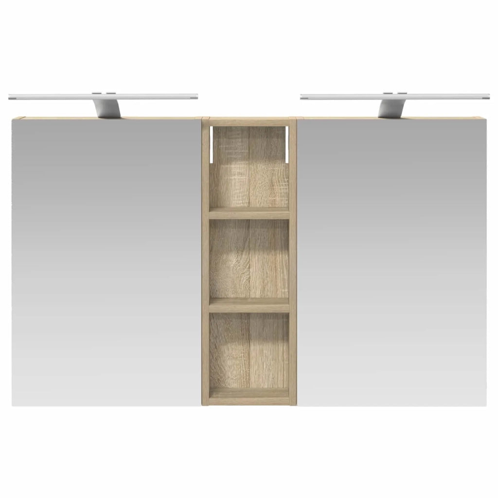 Set di Armadi da Bagno con porta 3 pcs 100 x 10,5 x 60,5 cm 3403706