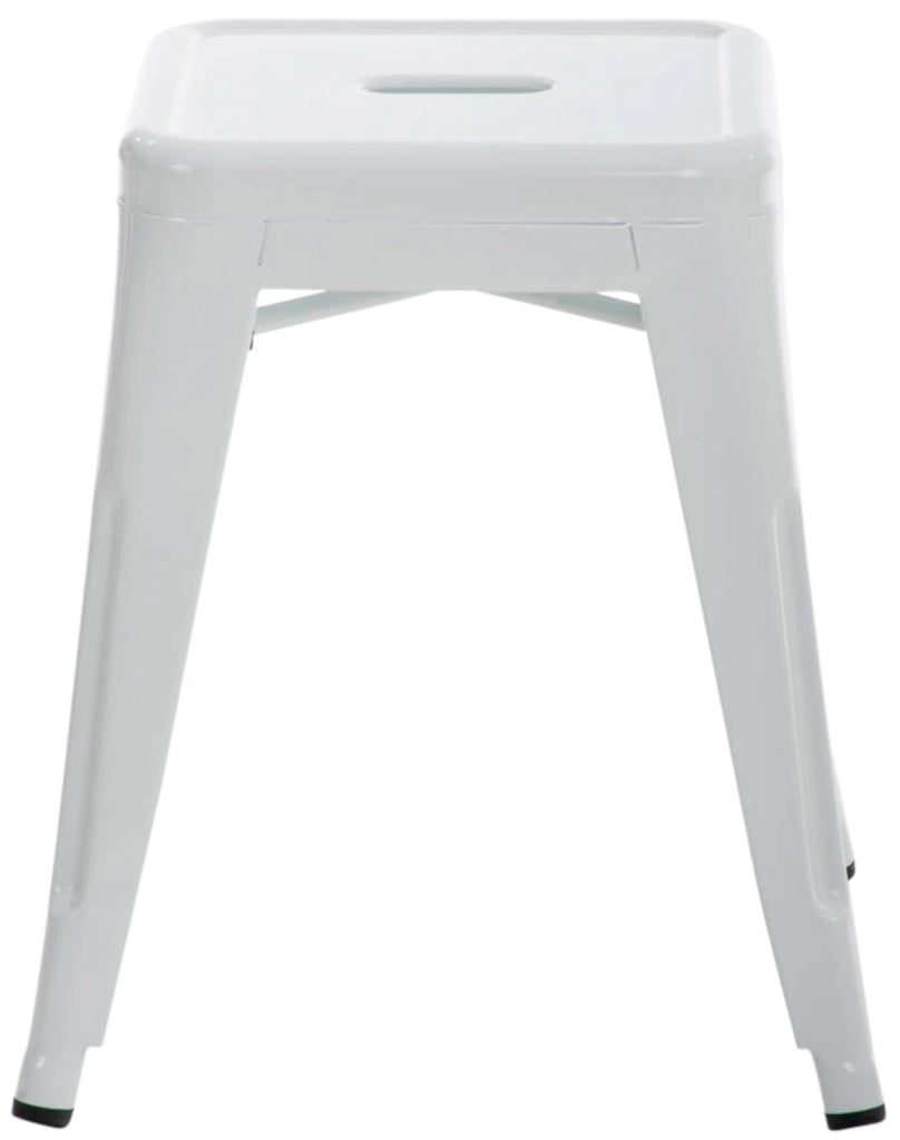 Set 4 Panchetti Impilabili Armin In Metallo bianco