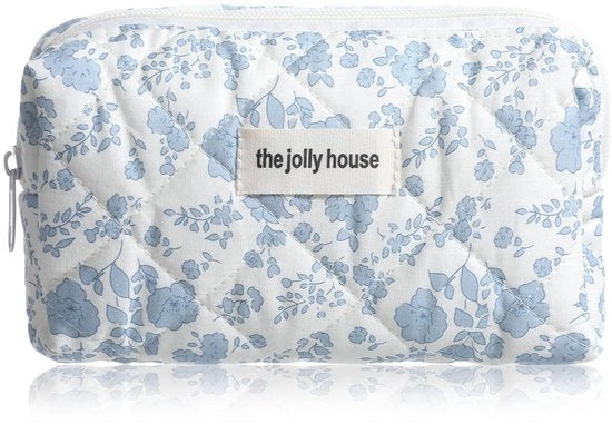 Borsa di Cosmetici in Cotone Gewatteato - Borsa di Trucco Piccola - Borse da Bagno - Donna - Disegno a Fiori - Progettata per Funzioni - Borsa di Trucco
