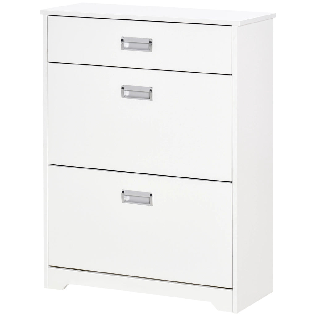 Scarpiera con cassetti e ripiano regolabile ¨C zephmum ¨C Bianco 70x29x92