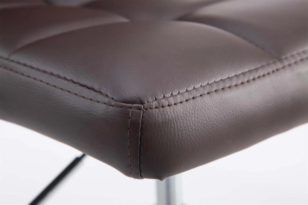 Set 2 Sedie Lounge Palma V2 in similpelle marrone