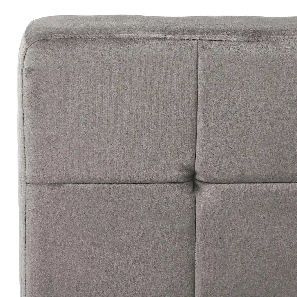 Poltrona Relax-Poltroncina 65x79x87 cm Grigio Chiaro in Velluto