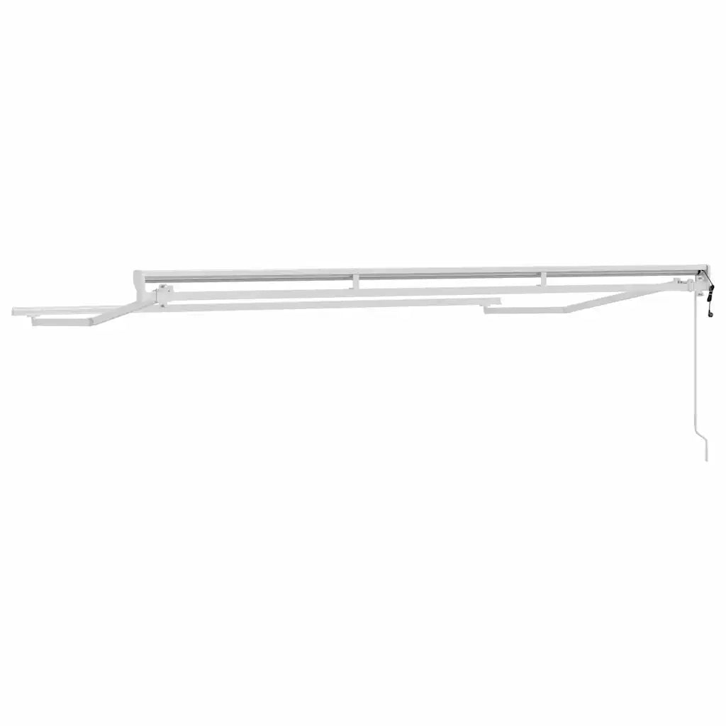Struttura della tenda Regolabile-Telaio per tenda da sole Bianco 3,5 x 2 m Acciaio 481517