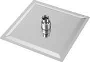 Douchekop Regalo con Bocchetta a Alta Pressione per Risciacquo 20 x 20 cm con Accessori da Bagno in Acciaio Inox
