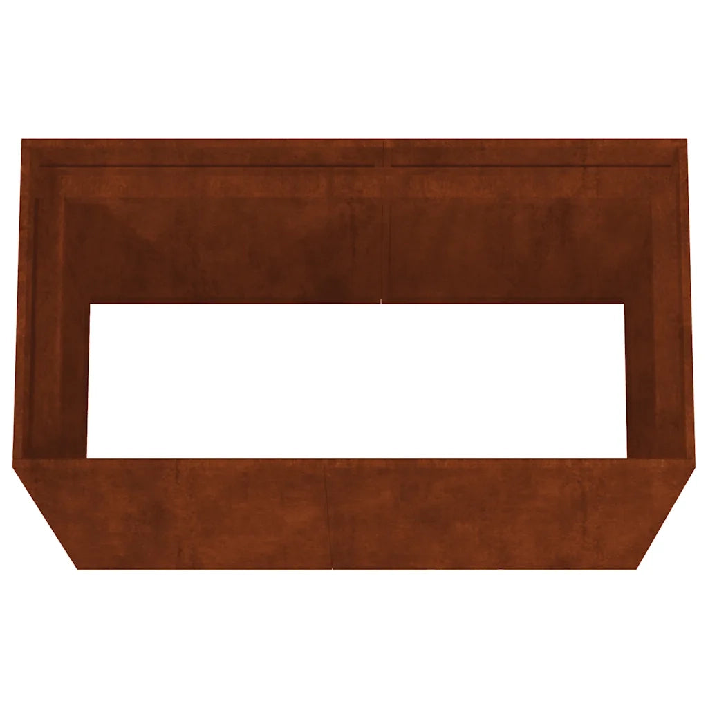 Fioriera 40x80x80 cm in Acciaio Corten 824536