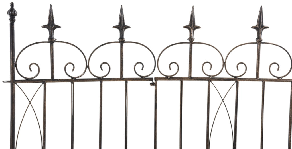 Set di 4 recinzioni da giardino Mangold bronzo