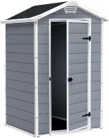 Casetta da Giardino Manor 4x3, Grigia, 129 X 103 X 196 h