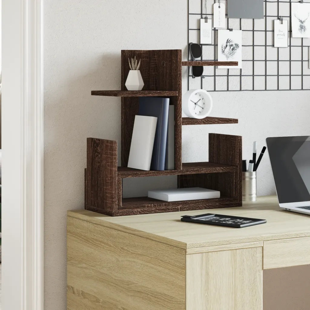 vidaXL Organizer Scrivania Rovere Marrone 49x20x52,5 cm Multistrato