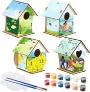 Kit di costruzione di casa per bambini - 4 pezzi per colorare - Set di attività per bambini da 3 anni