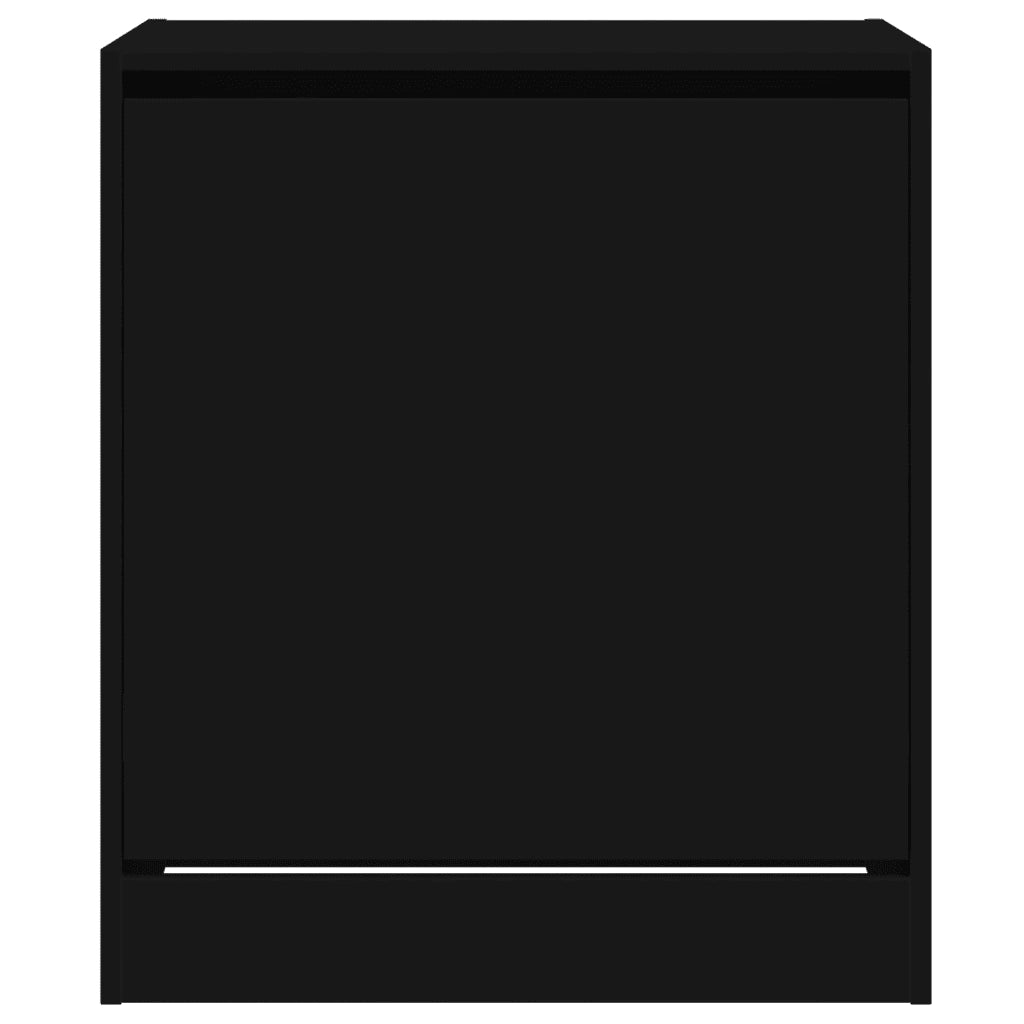 Scarpiera Nera 60x42x69 cm in Legno Multistrato 839981