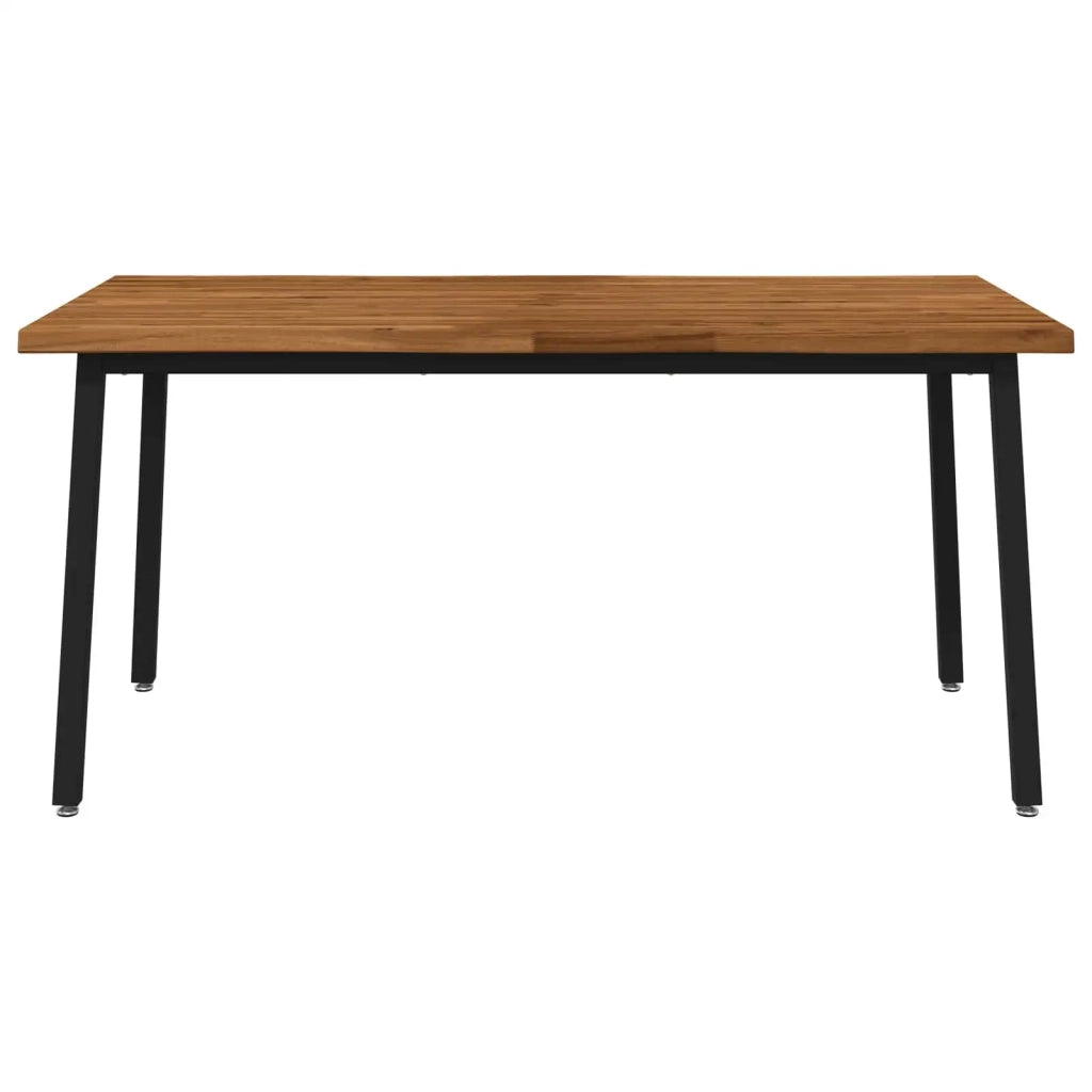 Tavolo da pranzo con bordo vivo 160 x 70 x 75 cm Naturale 3424994