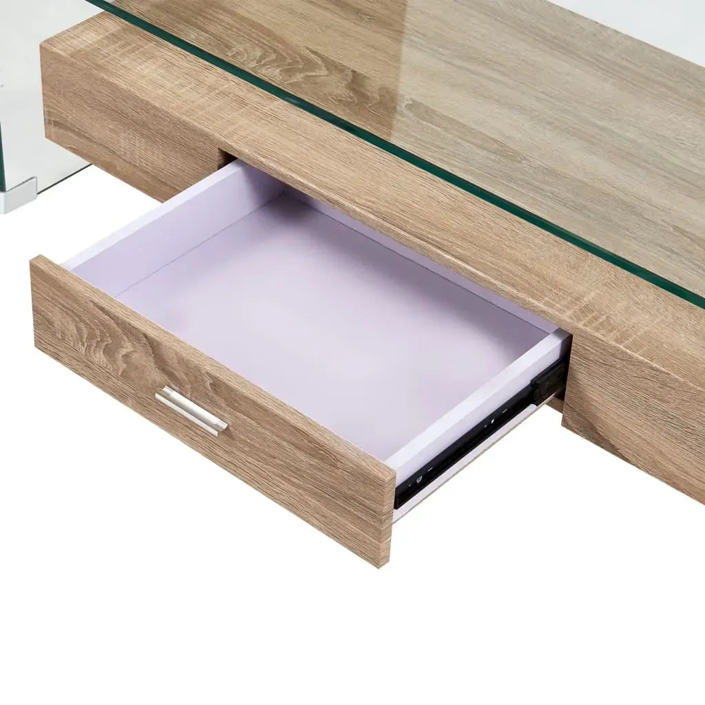 Tavolino da Salotto Trasparente 98x45x31 cm in Vetro Temperato 284747