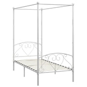 Giroletto Baldacchino senza Materasso Bianco Metallo 90x200 cm 284426