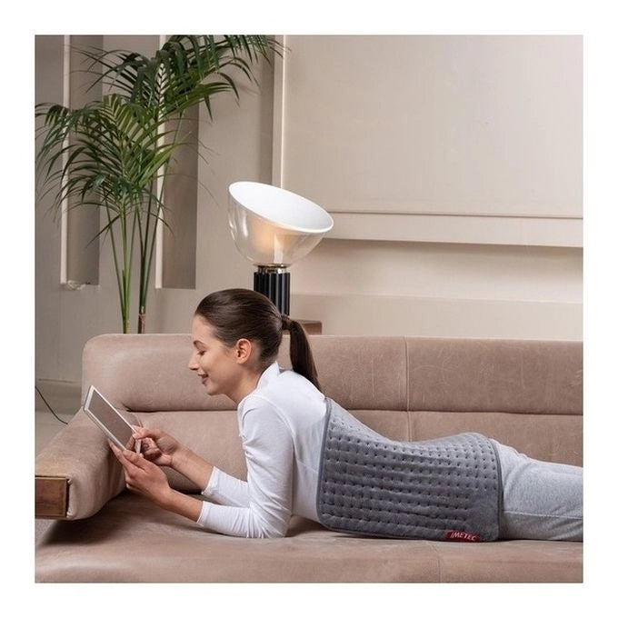 Imetec Termoforo Extra Large Intellisense XL per schiena e gambe, 38x50 cm, 5 temperature, Riscaldamento rapido