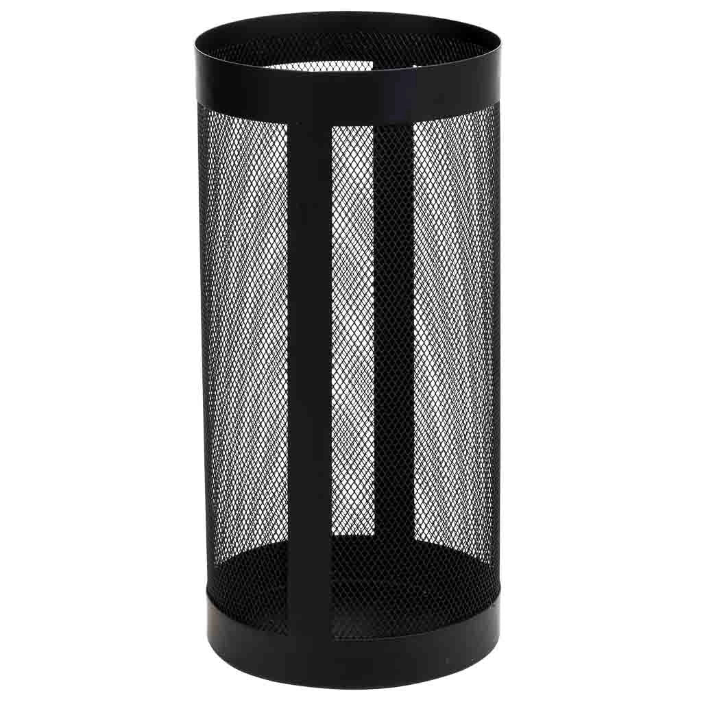 Set di 5 strumenti in metallo nero per il camino in metallo