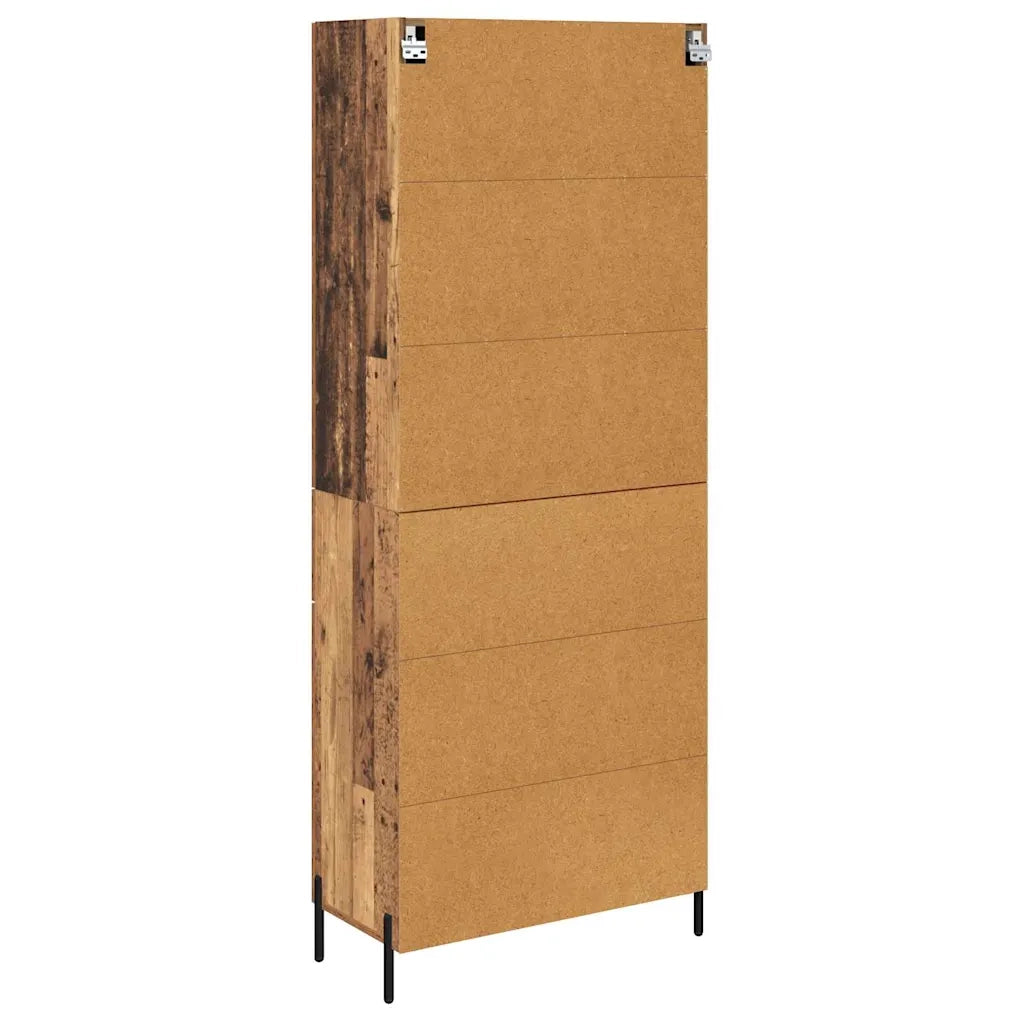 Credenza | Madia | Buffet da pranzo | Armadio da pranzo Legno vecchio 69,5 x 34 x 180 cm Legno multistrato