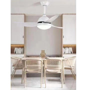 Trade Shop - Lampadario Ventilatore Soffitto Plafoniera Moderna Led 3 Pale Dimmerabile 60001 -