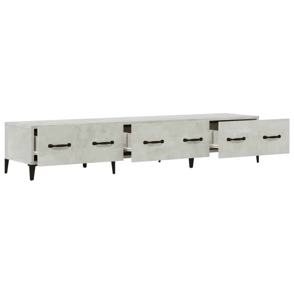 Mobile Porta TV Grigio Cemento 150x34,5x30 cm Legno Multistrato 812649