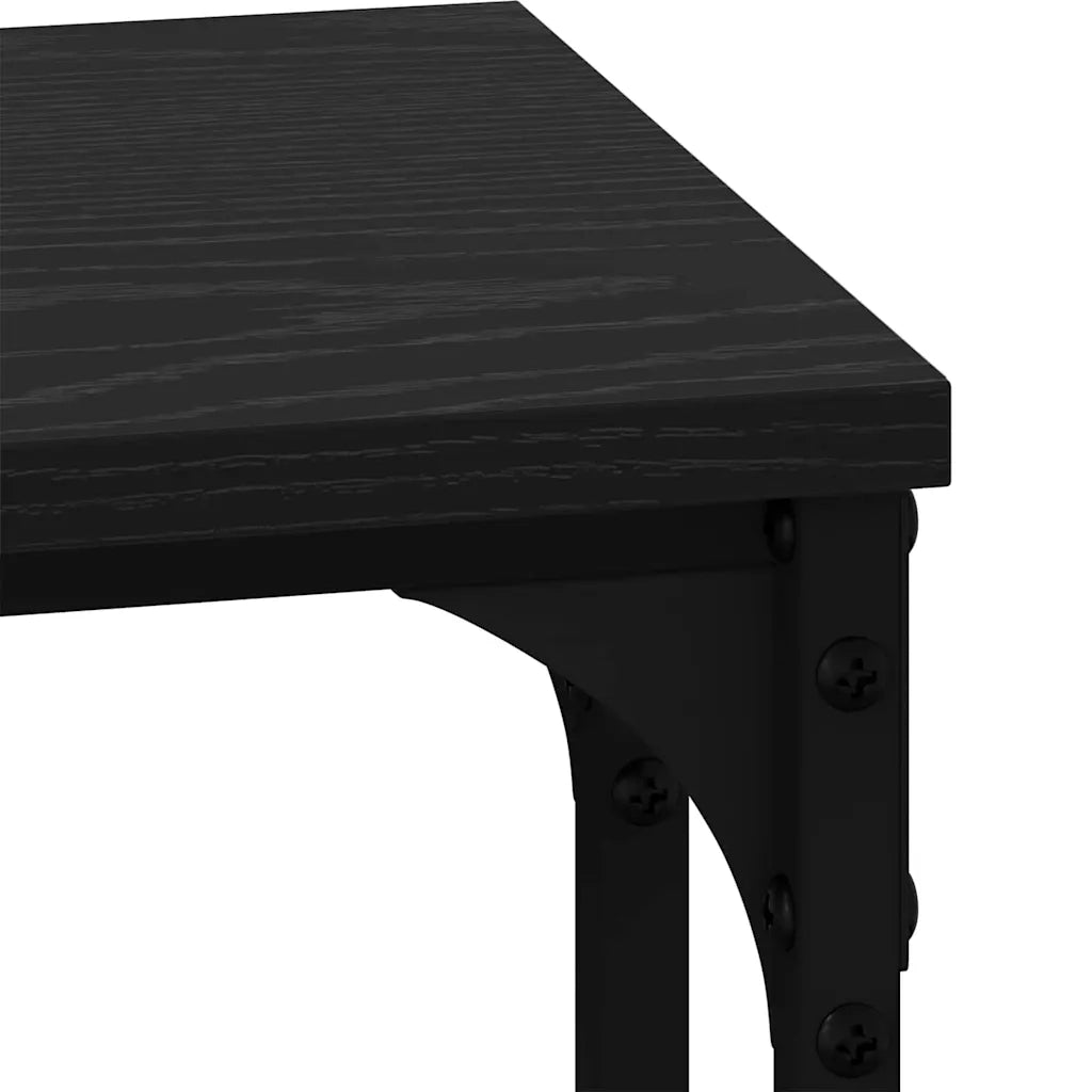 3 pz Tavolo da salotto | Tavolino da caff¨¨ | Tavolino da Soggiorno nesting Rovere nero Legno multistrato