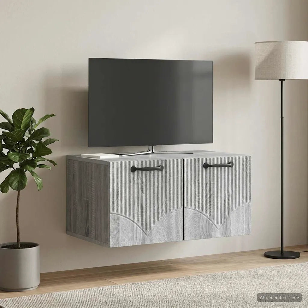 Mobile Porta TV da Muro Grigio Sonoma 59,5 x 41 x 30 cm 899021