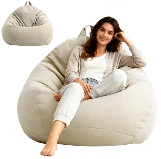 Copri zitzak XL, forma a goccia, copertura solo, poltrona a pallone per adulti e bambini, zitzak per gaming per soggiorno, divano, esterno, decorazione, 100 x 120
