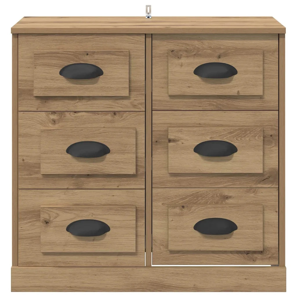 Credenza con Cassetto-Buffet-Armadio da cucina Rovere artigianale 70 x 35,5 x 67,5 cm 627791