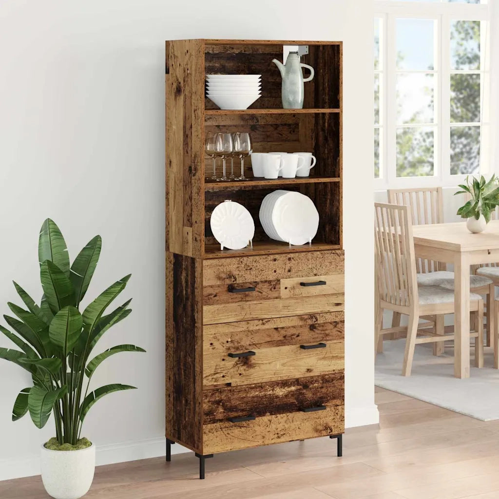 Credenza Legno vecchio 69,5 x 34 x 180 cm Legno multistrato