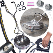 Spazzola Professionale T-Racer 20 SteelSpin – 3200 PSI, 51 cm, 4 Ugelli Rotanti | Compatibile con Idropulitrici 3/8"