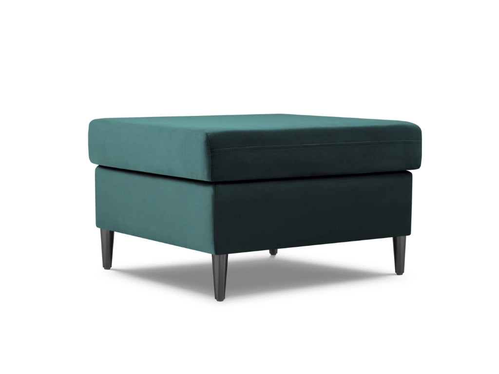 Cosmopolitan Design - Pouf "Kyoto" in velluto petrolio 