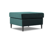 Cosmopolitan Design - Pouf "Kyoto" in velluto petrolio 