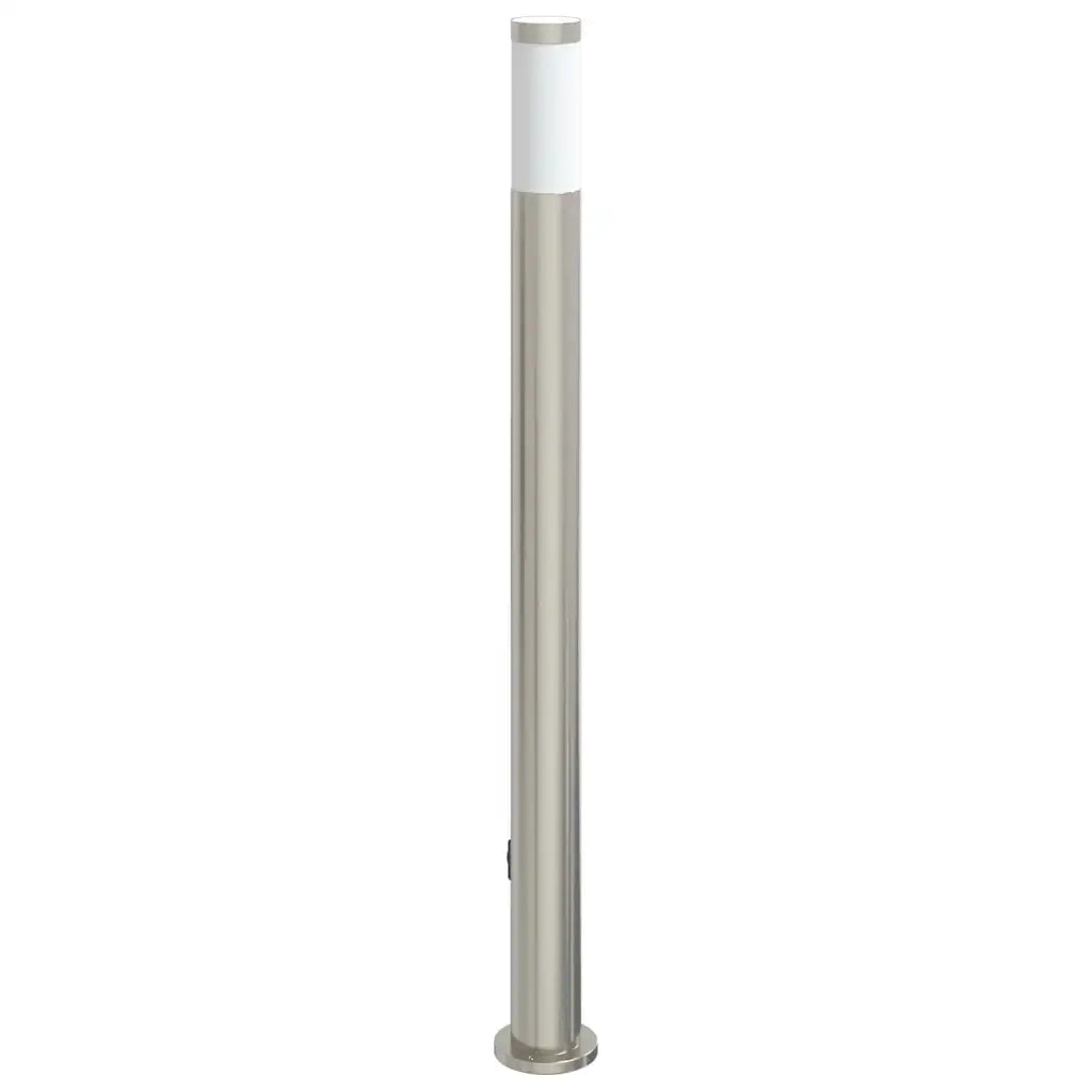 Lampada a paletto con presa elettrica 110 cm Acciaio Inox IP44 4006015