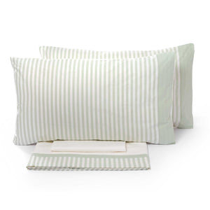 Set Lenzuola Sopra Sotto e Federe Tinto in Filo Garrini Jennifer Menta Varie Misure