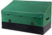 Cassetto di stoccaggio all'aperto ventilato - capiente 870L - con coperchio - dotato di maniglie - per arredamento esterno