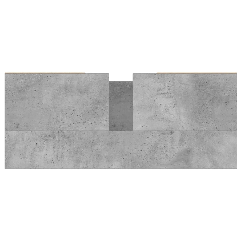 Mobile contenitore moderno per il bagno 80 x 33 x 60 cm design industriale legno effetto cemento grigio 02_0049067