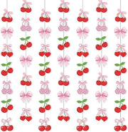 Decorazione per Feste - 8 Parti Set - Strisce Rose - Decorazione per Matrimoni - Decorazione per Compleanni - Decorazione per Feste di Addio al Singolo