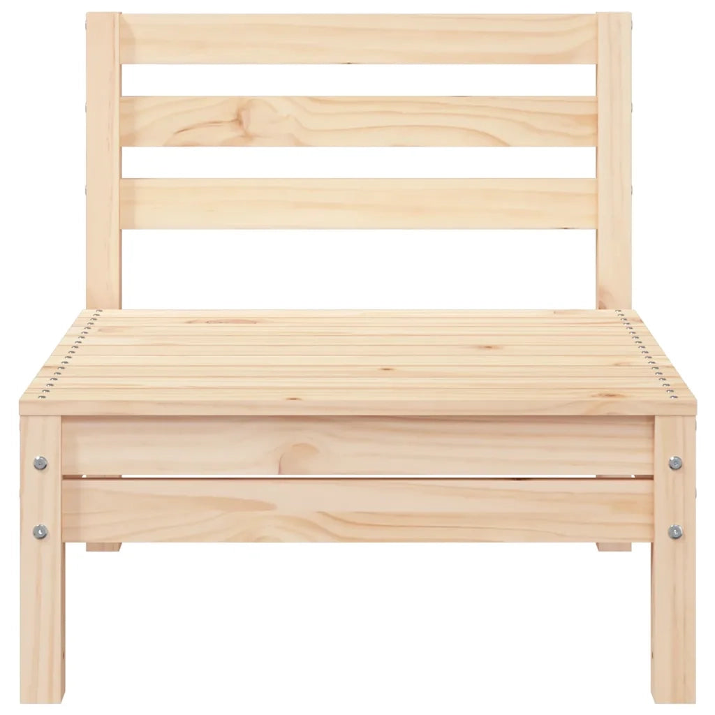 Divano da Giardino a 3 Posti-Sofa da giardino in Legno Massello di Pino