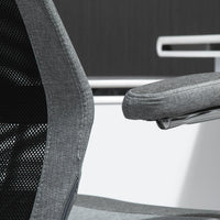 Sedia Poltrona Direzionale da Ufficio in Tessuto a Rete Grigia