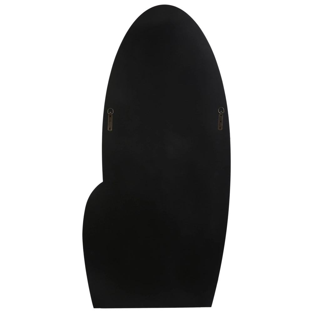 Specchio da parete nero 58 x 120 cm Effetto marmo Specchio decorativo da parete Stile moderno da appendere
