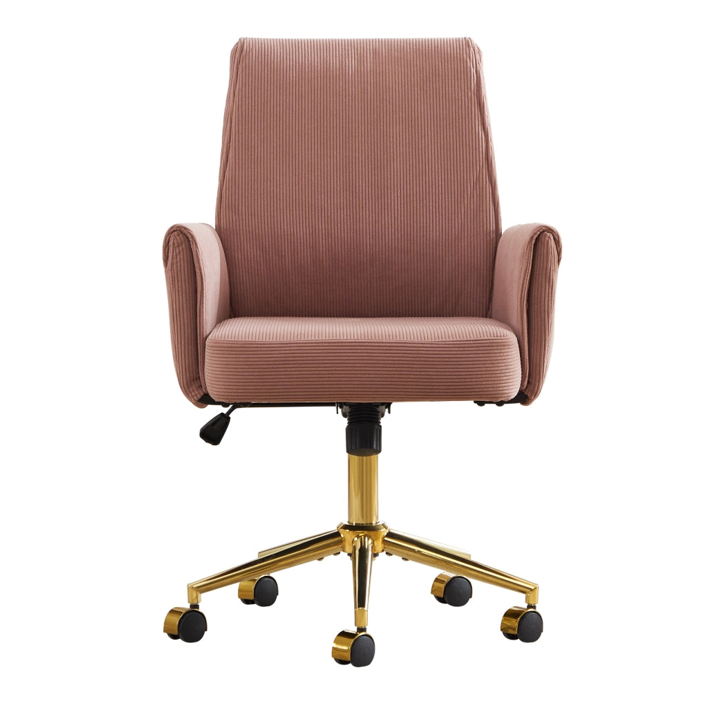Sedia da Ufficio Ergonomica con Schienale Medio ¨C MINIMAL ¨C Tessuto Rigato, Altezza Regolabile