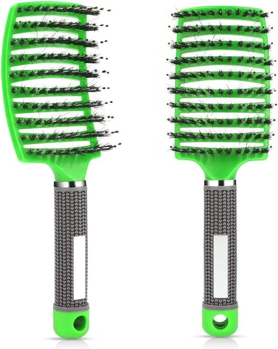 Spazzola per capelli, Spazzola a pedali con setole di Zwijnenhaar per donne, Spazzola per capelli con massaggi delicati, Spazzola per sciogliere capelli lunghi e arruffati, riduzione di perdite di capelli e calvizie
