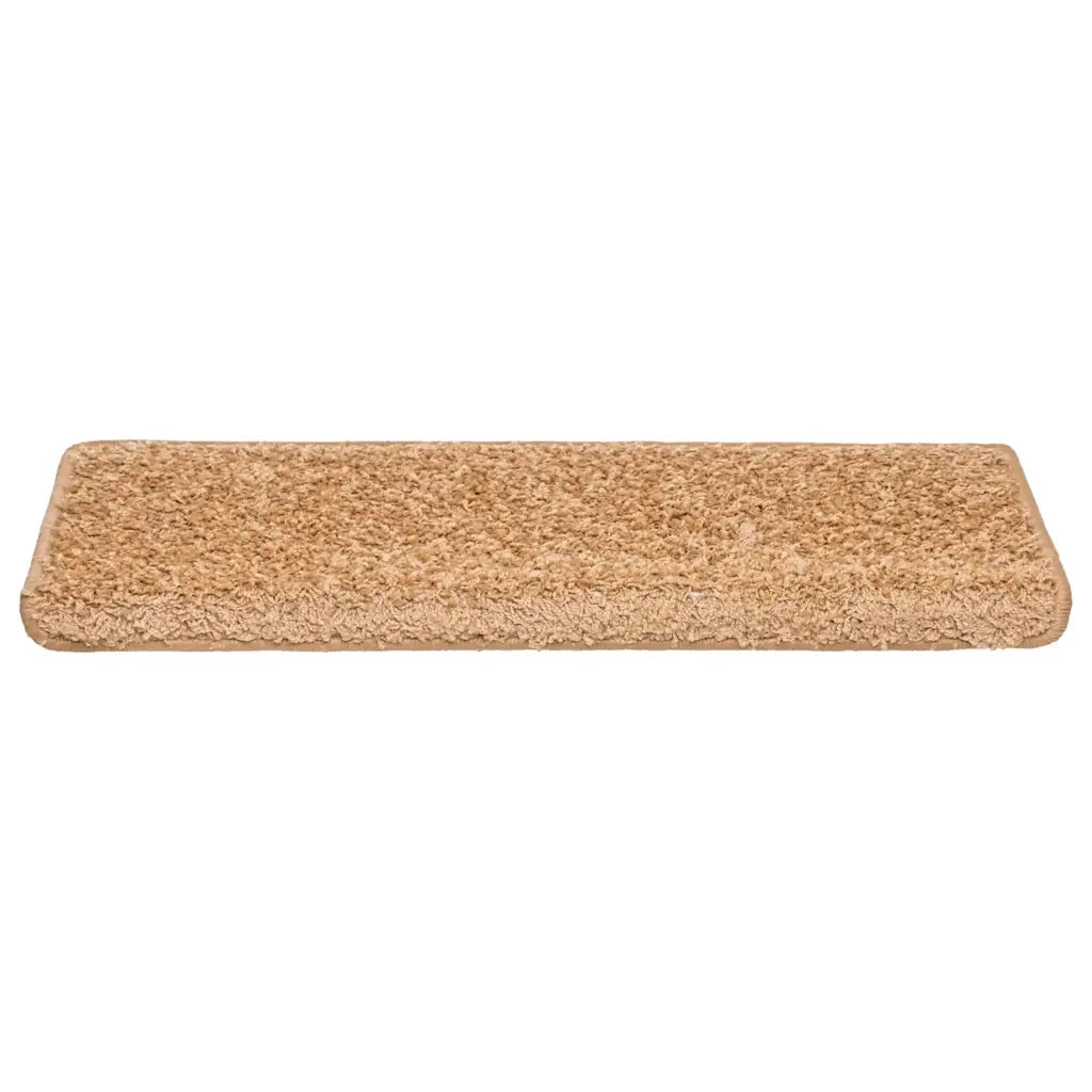 Tappetini per scale 20 pz | Gradini per Scale 65x21x4 cm Beige Bordo rettangolare