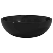 Lavandino in Vetro Temperato 35x12 cm Nero CFW8878325
